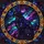 Majestic Black Cat Stained Glass Cosmic Sky Elaborate Border Home Decor for Cat Lovers Stained Glass Suncatcher - 5