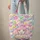 Pink Poodle Floral Splatter Chunky Bubble Letters Enamel Plaque - Everyday Carry Gift Quilted Tote Bag - 6