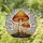 Glowing Translucent Fantastical Mushroom Cluster Organic Mosaic - Home Decor Gift Stained Glass Suncatcher - 1