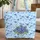 Ornate Bluebonnet Bloom Floral Wreath Name Text - Everyday Carry Gift Quilted Tote Bag - 1