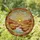Layered Canyon Landscape River Sunrise Stained Glass - Home Decor Gift Stained Glass Suncatcher - 1