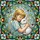 Young Blonde Child Hugging Fluffy Rabbit Mosaic Tiffany Glass - Nursery Decor Gift Stained Glass Suncatcher - 5