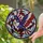 Bald Eagle American Flag Stained Glass Patriotic Home Decor Gift for Veterans Stained Glass Suncatcher - 2