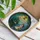 Elderly Man Boy Goose Coin Exchange Holly Snowflakes - Christmas Holiday Decor Gift Stained Glass Suncatcher - 3