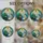 Elderly Man Boy Goose Coin Exchange Holly Snowflakes - Christmas Holiday Decor Gift Stained Glass Suncatcher - 4