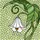 White Bell Flower Amber Stamen Droplets Green Stems - Stained Glass Home Decor Gift Stained Glass Suncatcher - 5