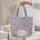 Flowers Leaves Floral Wreath Butterflies Name Everyday Carry Gift Quilted Tote Bag - 5