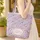 Flowers Leaves Floral Wreath Butterflies Name Everyday Carry Gift Quilted Tote Bag - 4