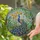 Peacock Flowers Foliage Sky - Home Decor Gift for Bird Watchers & Wildlife Lovers Stained Glass Suncatcher - 2