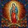Virgin Mary Praying Roses Mosaic Stained Glass - Spiritual Home Decor Gift for Believers Stained Glass Suncatcher - 5