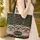 Raccoons Pink Roses Floral Wreath - Everyday Carry Gift for Wildlife Lovers Quilted Tote Bag - 4