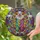 Cheerful Traditional Clown Patchwork Suit Star Confetti Mosaic Window Decor Gift Stained Glass Suncatcher - 2