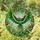 Green Parrot Exotic Tropical Foliage - Wildlife Lover Home Decor Gift for Birdwatchers Stained Glass Suncatcher - 1