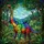 Rainbow Brontosaurus Prehistoric Forest Lush Plants - Home Decor Gift for Dinosaur Lover Stained Glass Suncatcher - 5