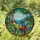 Rainbow Brontosaurus Prehistoric Forest Lush Plants - Home Decor Gift for Dinosaur Lover Stained Glass Suncatcher - 1