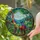 Rainbow Brontosaurus Prehistoric Forest Lush Plants - Home Decor Gift for Dinosaur Lover Stained Glass Suncatcher - 2