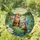 Playful Otters Water Lily Lotus Butterflies Aquatic Garden - Wildlife Home Decor Gift Stained Glass Suncatcher - 1