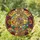 Cascading Golden Spiral Crystal Beads Geometric Mosaic Celestial - Home Decor Gift Stained Glass Suncatcher - 1
