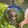 Maine Coon Cat Stained Glass Forest Sky - Wildlife Lover Home Decor Gift for Cat Lover Stained Glass Suncatcher - 2