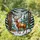 Stag Pine Trees Snow Winter Forest - Holiday Decor Wildlife Lover Gift Stained Glass Suncatcher - 1