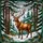 Stag Pine Trees Snow Winter Forest - Holiday Decor Wildlife Lover Gift Stained Glass Suncatcher - 5