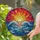 Radiant Sun Turbulent Ocean Crashing Waves - Home Decor Gift for Ocean Lover Stained Glass Suncatcher - 2