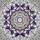 Mandala Cabochon White Branch Lavender Violet Petal Geometric Mosaic - Home Decor Gift Stained Glass Suncatcher - 5
