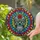 Day of the Dead Sugar Skull Calavera - Remembrance Home Decor Gift Stained Glass Suncatcher - 2