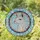 White Llama Head Glowing Jewel Tone Border - Wildlife Lover Home Decor Gift Stained Glass Suncatcher - 1