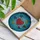 Tiffany Glass Red Heart Blue Teal Golden Maroon Spiderweb Mosaic Home Decor Gift Stained Glass Suncatcher - 3