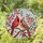 Northern Cardinal Pair Stained Glass Flowers - Wildlife Home Decor Gift Stained Glass Suncatcher - 1