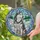 Siberian Husky Crystalline Icy Pine Winter Landscape - Home Decor Gift for Dog Lover Stained Glass Suncatcher - 2