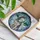 Siberian Husky Crystalline Icy Pine Winter Landscape - Home Decor Gift for Dog Lover Stained Glass Suncatcher - 3