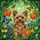 Yorkshire Terrier Floral Butterflies Home Decor Gift for Dog Lovers Stained Glass Suncatcher - 5