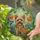 Yorkshire Terrier Floral Butterflies Home Decor Gift for Dog Lovers Stained Glass Suncatcher - 2