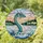 Sea Serpent Emerging Waterscape Twilight Sky Home Decor Gift for Ocean Lover Stained Glass Suncatcher - 1