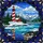 Prominent Striped Lighthouse Cabin Snow-Capped Mountains Winter Coastal Landscape – Home Decor Gift Stained Glass Suncatcher - 5