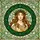 Stained Glass Serene Woman Reddish Golden Hair Leaf Berry Wreath - Home Decor Gift Stained Glass Suncatcher - 5
