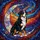 Bernese Mountain Dog Crescent Moon Cosmic Sky - Dog Lover Home Decor Gift Stained Glass Suncatcher - 5