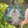 White Rabbit Party Hat Tiffany Stained Glass Mosaic - Birthday Celebration Home Decor Gift Stained Glass Suncatcher - 2