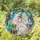 White Rabbit Party Hat Tiffany Stained Glass Mosaic - Birthday Celebration Home Decor Gift Stained Glass Suncatcher - 1