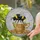 Fuzzy Bumblebee Yellow Black Stripe Ornate Teacup - Home Decor Gift for Bee Lover Stained Glass Suncatcher - 2