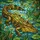 Robust Crawling Alligator Lush Swamp Foliage Lily Pads - Wildlife Lover Home Decor Gift Stained Glass Suncatcher - 5