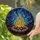 Campfire Fire Pit Starry Night Sky - Home Decor Gift for Campfire Lover Stained Glass Suncatcher - 2