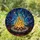 Campfire Fire Pit Starry Night Sky - Home Decor Gift for Campfire Lover Stained Glass Suncatcher - 1