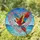 Scarlet Macaw Stained Glass Tropical Ocean - Home Decor Gift for Macaw Lover Stained Glass Suncatcher - 1