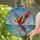 Scarlet Macaw Stained Glass Tropical Ocean - Home Decor Gift for Macaw Lover Stained Glass Suncatcher - 2