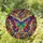 Majestic Butterfly Stained Glass Dark Lead Lines Kaleidoscope - Home Decor Gift Stained Glass Suncatcher - 1