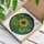 Full Bloom Sunflower Radiating Petals Green Leaves Mosaic - Home Decor Gift for Gardeners Stained Glass Suncatcher - 3