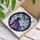 Black Cat Galaxy Nebula Butterfly Starry Night Sky Mosaic - Home Decor Gift for Cat Lover Stained Glass Suncatcher - 3